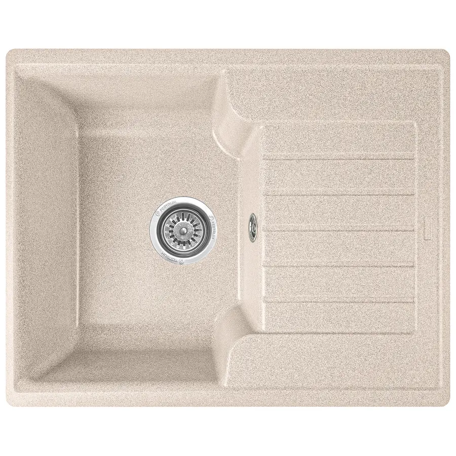 Гранітна кухонна мийка Valetti 12D 620x500 мм Бежевий