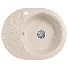 Гранітна кухонна мийка Valetti 13L 600x470мм Бежевий