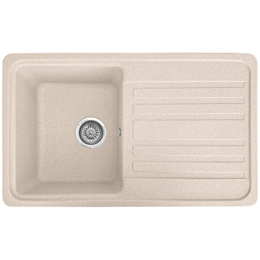Гранітна кухонна мийка Valetti 17R 760x460 мм Бежевий