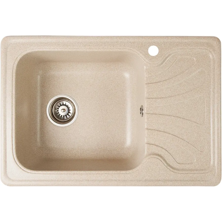 Гранітна кухонна мийка Valetti Europe модель №10 бежева 65*44