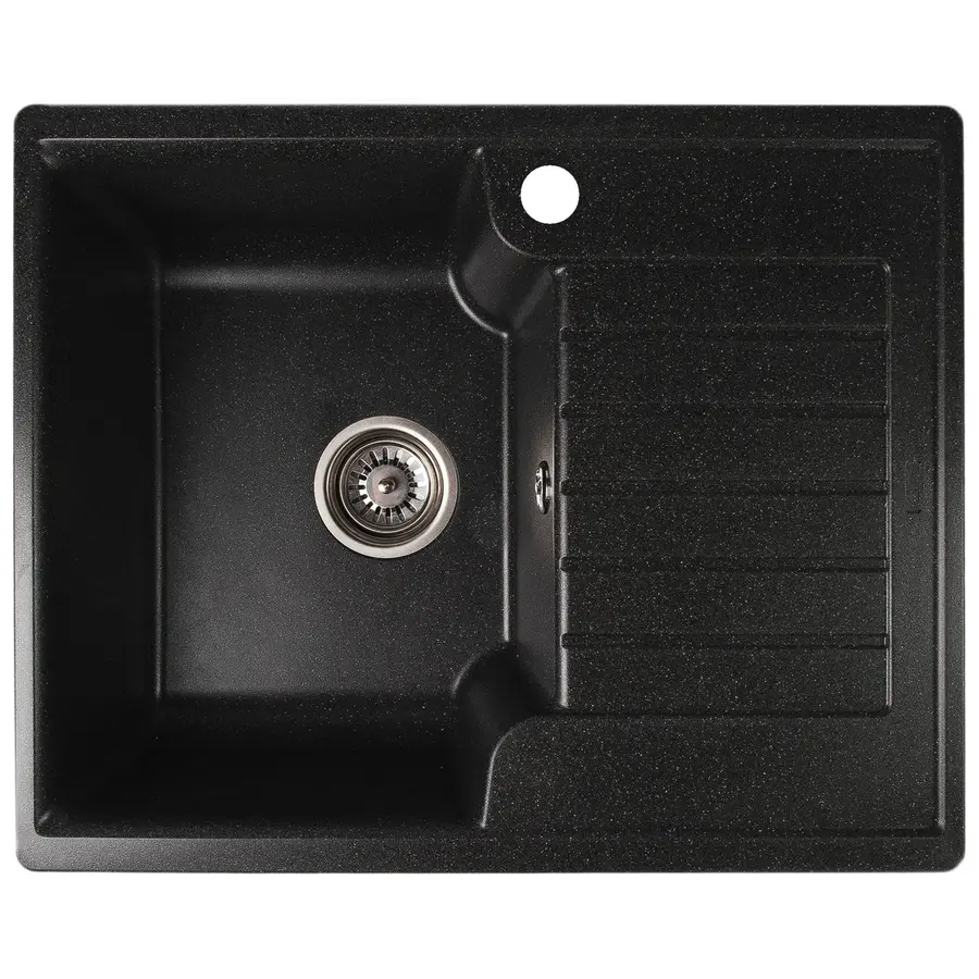 Гранітна кухонна мийка Valetti Europe модель №12 чорна 62*50
