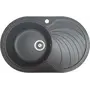Гранітна мийка для кухні Valetti Europe модель №33 чорна 78*50