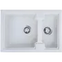 Кухонна гранітна мийка Valetti Europe модель №43 біла 62*42