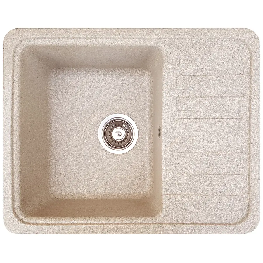 Кухонна гранітна мийка Valetti Europe модель №9 сірий 57*46