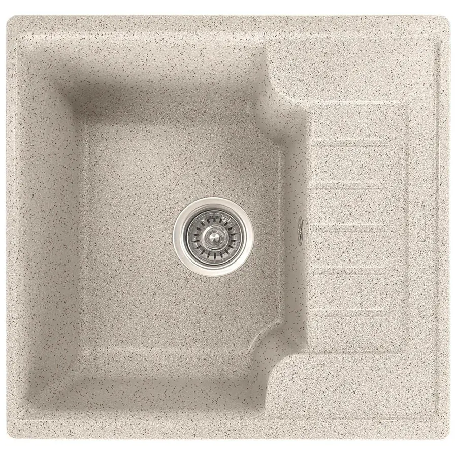 Кухонна мийка з граніту Valetti модель №71 біла 51*49