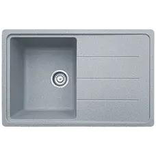 Гранітна мийка для кухні Valetti EcoLine модель №24 сіра 78*50