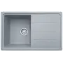 Гранитная мойка для кухни Valetti EcoLine модель №24 серая 78 * 50