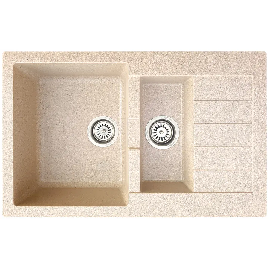 Кухонная гранитная мойка с дополнительной чашей Valetti EcoLine модель №29