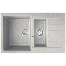 Кухонна гранітна мийка з додатковою чашею Valetti EcoLine модель №29