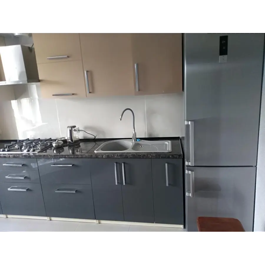 Гранитная кухонная мойка Valetti Europe модель №52 серая 84 * 51