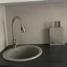 Гранітна кухонна раковина Valetti EcoLine модель №2 сіра 475