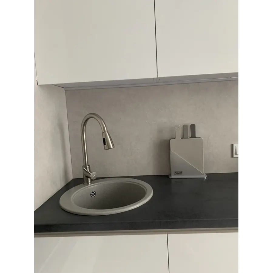 Гранитная кухонная раковина Valetti EcoLine модель №2 серая 475