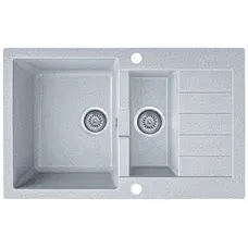 Гранітна кухонна мийка EcoLine 29D 785x495мм Сірий