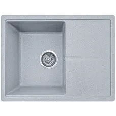 Гранітна кухонна мийка EcoLine 75N 585х445мм Сірий