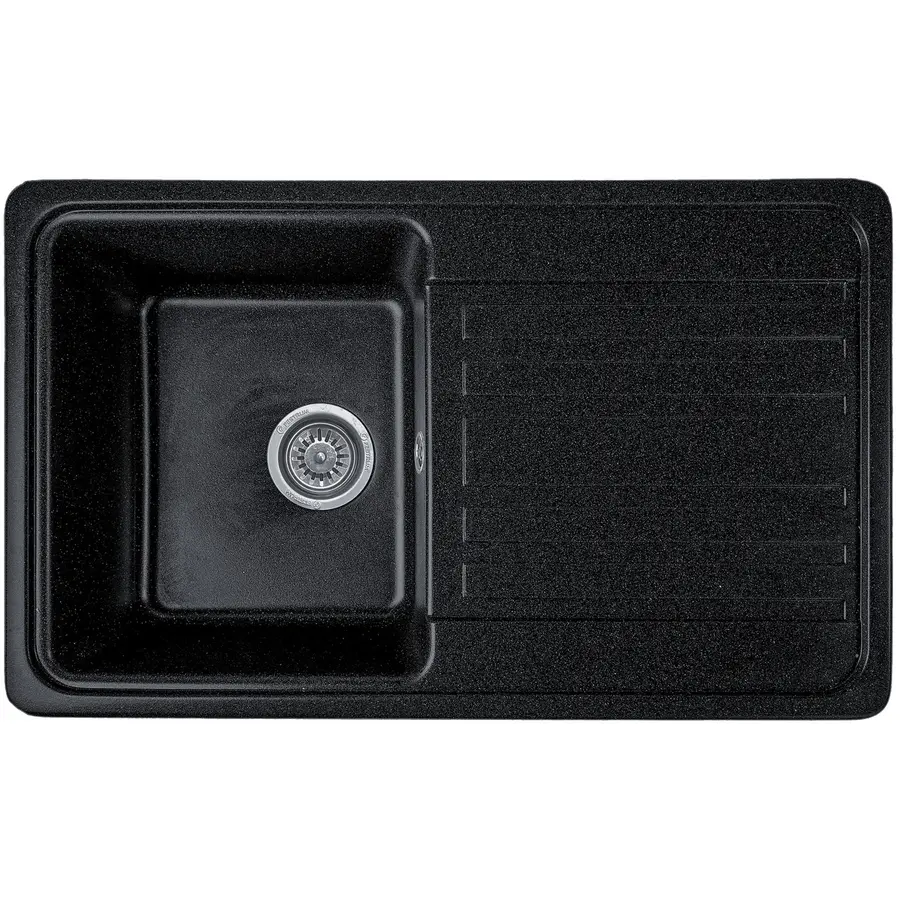 Гранітна кухонна мийка Valetti 17D 760x460мм Чорний