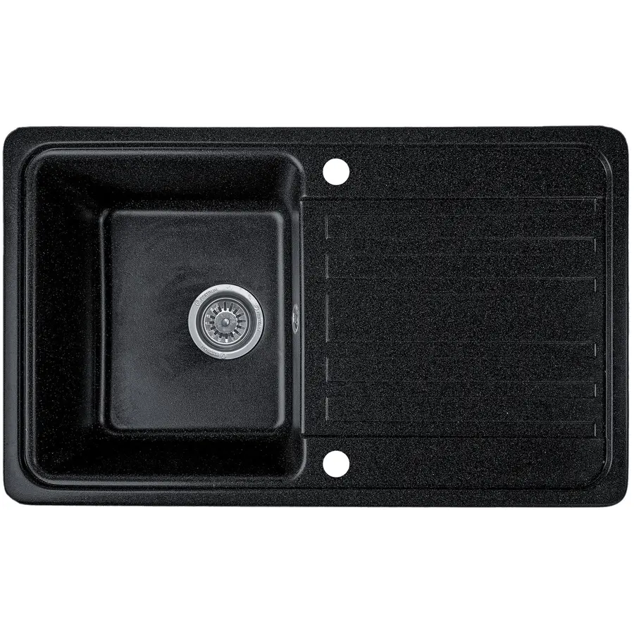 Гранітна кухонна мийка Valetti 17D 760x460мм Чорний