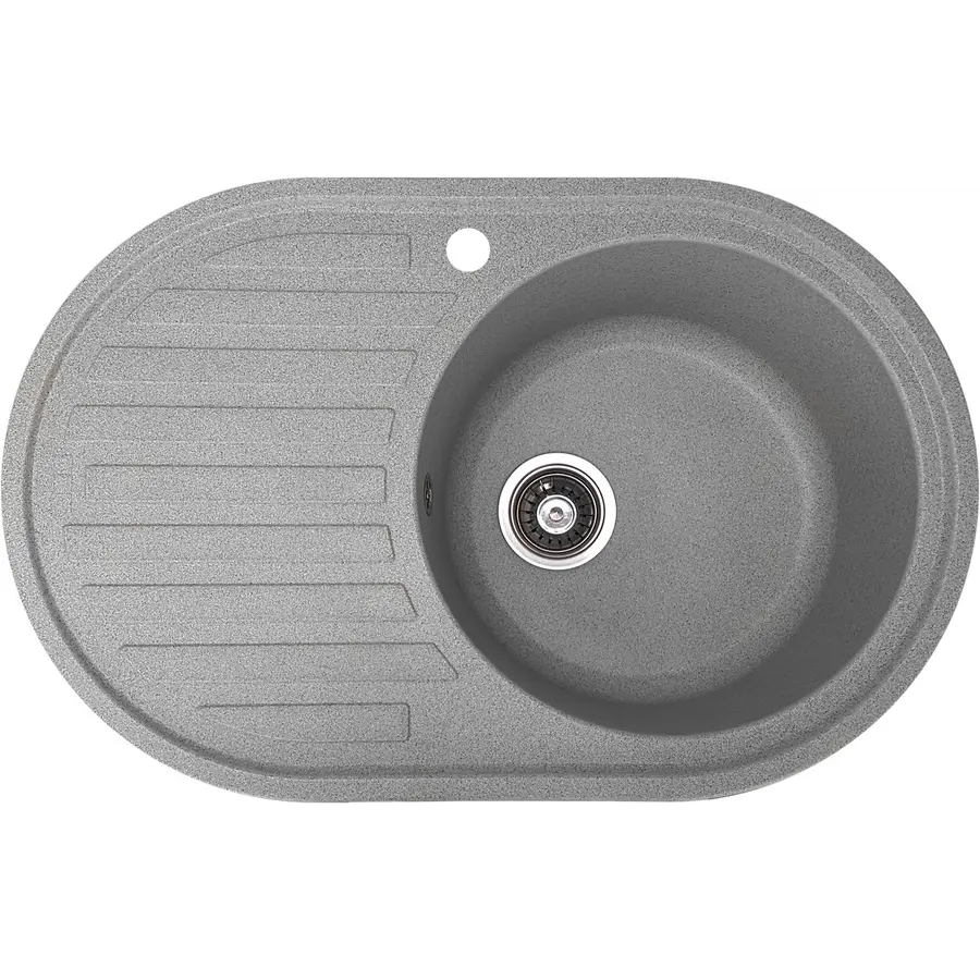 Гранітна кухонна мийка Valetti Europe модель №27 сіра 77*50