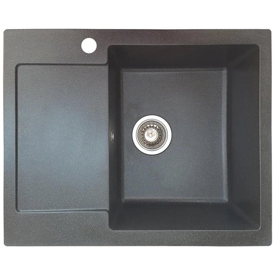 Гранітна кухонна мийка Valetti Europe модель №26 чорна 62*50