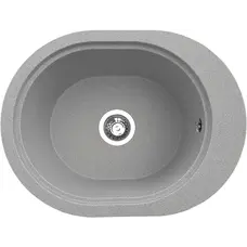 Гранітна кухонна мийка Valetti Europe модель №61 сіра 56*43