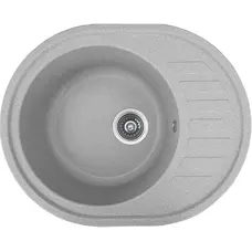 Гранітна кухонна мийка Valetti EcoLine модель №23 сіра 62*50