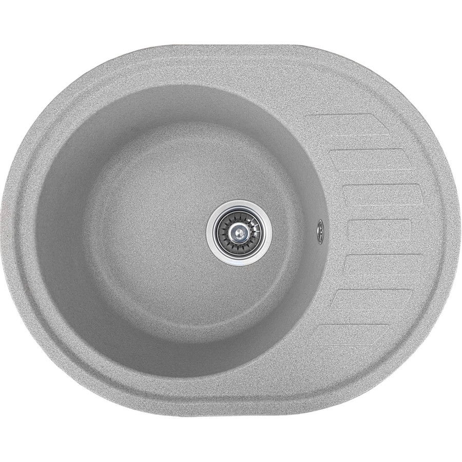 Гранітна кухонна мийка Valetti EcoLine модель №23 сіра 62*50