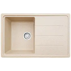 Гранітна мийка для кухні Valetti EcoLine модель №24 бежева 78*50