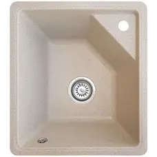 Гранітна кухонна раковина Valetti EcoLine модель №76 бежева 52*46