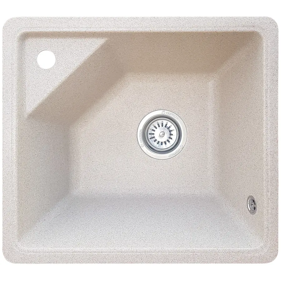 Гранитная кухонная раковина Valetti EcoLine модель №76 бежевая 52 * 46