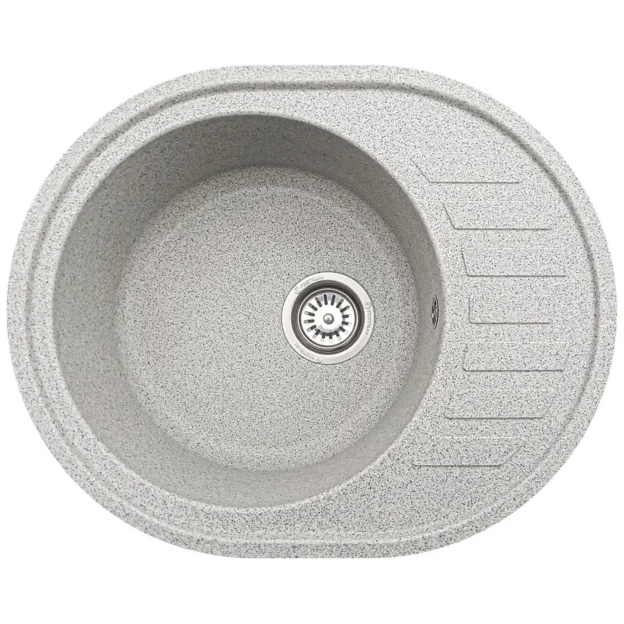 Гранитная кухонная мойка Valetti Premium модель №23 бежевая 62 * 50