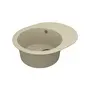 Кухонная гранитная мойка VANKOR Sity SMO 02.61 Beige + сифон