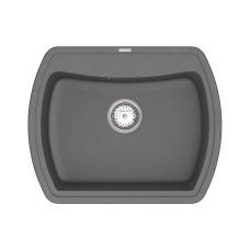 Кухонна гранітна мийка VANKOR Norton NMP 01.63 Gray + сифон