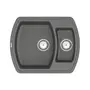 Кухонна гранітна мийка VANKOR Norton NMP 03.63 Gray + сифон