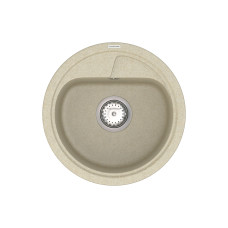 Кухонна гранітна мийка VANKOR Polo PMR 01.44 Beige + сифон