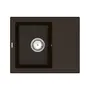 Кухонна гранітна мийка VANKOR Lira LMP 02.55 Chocolate + сифон