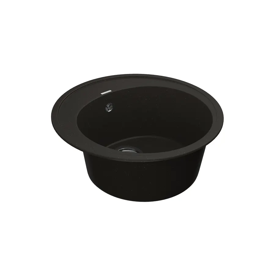 Кухонна гранітна мийка VANKOR Sity SMR 01.50 Black + сифон