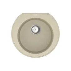 Кухонна гранітна мийка VANKOR Kres KMR 01.52 beige + сифон