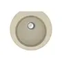 Кухонна гранітна мийка VANKOR Kres KMR 01.52 beige + сифон