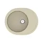 Кухонная гранитная мойка VANKOR Sity SMO 02.61 Beige + сифон