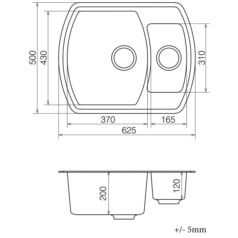 Кухонна гранітна мийка VANKOR Norton NMP 03.63 Gray + сифон