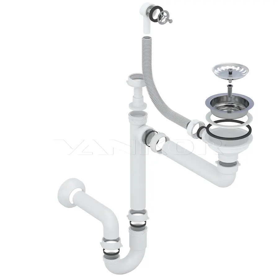 Кухонна мийка Easy EMO 02.78 White stone + сифон