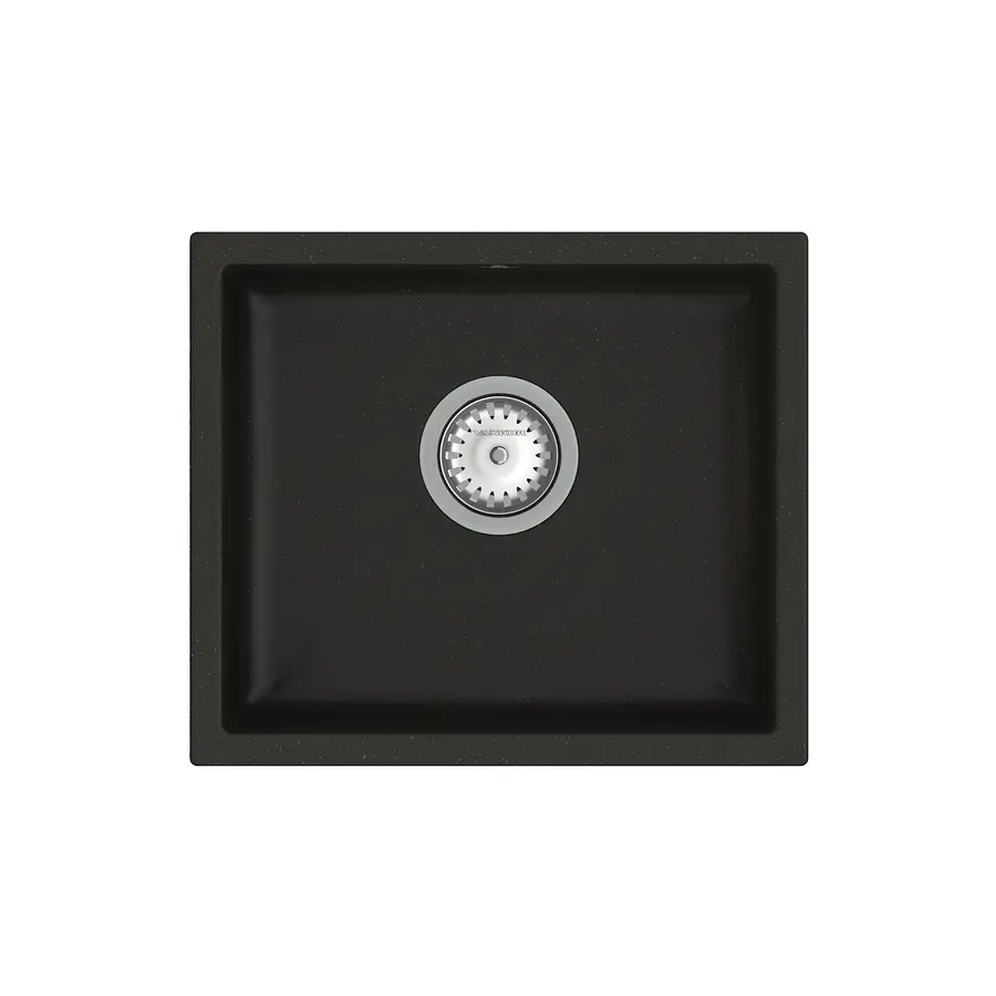 Кухонна мийка Orman PM 01.44 Black + сифон