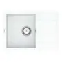 Кухонна гранітна мийка VANKOR Easy EMP 02.62 White stone + сифон