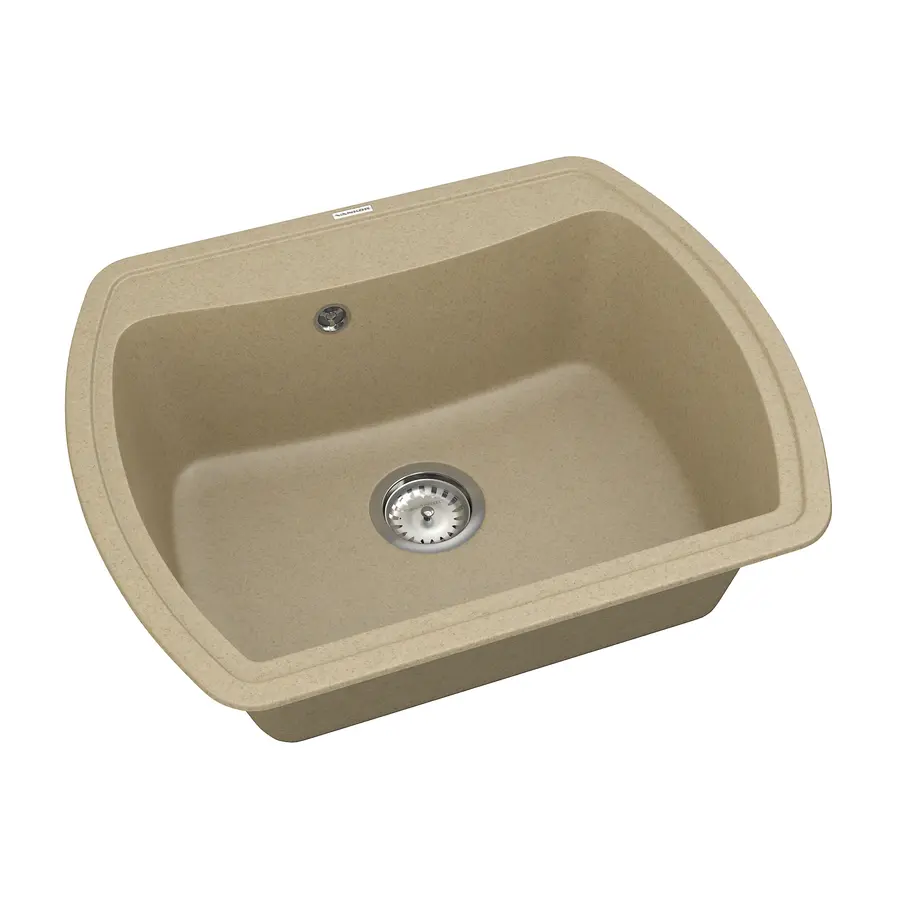 Кухонная гранитная мойка VANKOR Norton NMP 01.63 Safari + сифон