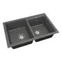 Кухонна гранітна мийка VANKOR Orman OMP 05.80 Gray + сифон