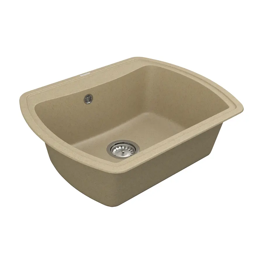 Кухонная гранитная мойка VANKOR Norton NMP 01.63 Safari + сифон