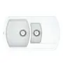 Кухонна гранітна мийка VANKOR Norton NMP 04.86 White stone + сифон