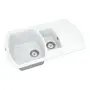 Кухонна гранітна мийка VANKOR Norton NMP 04.86 White stone + сифон