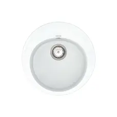 Кухонна гранітна мийка VANKOR Sity SMR 01.50 White stone + сифон