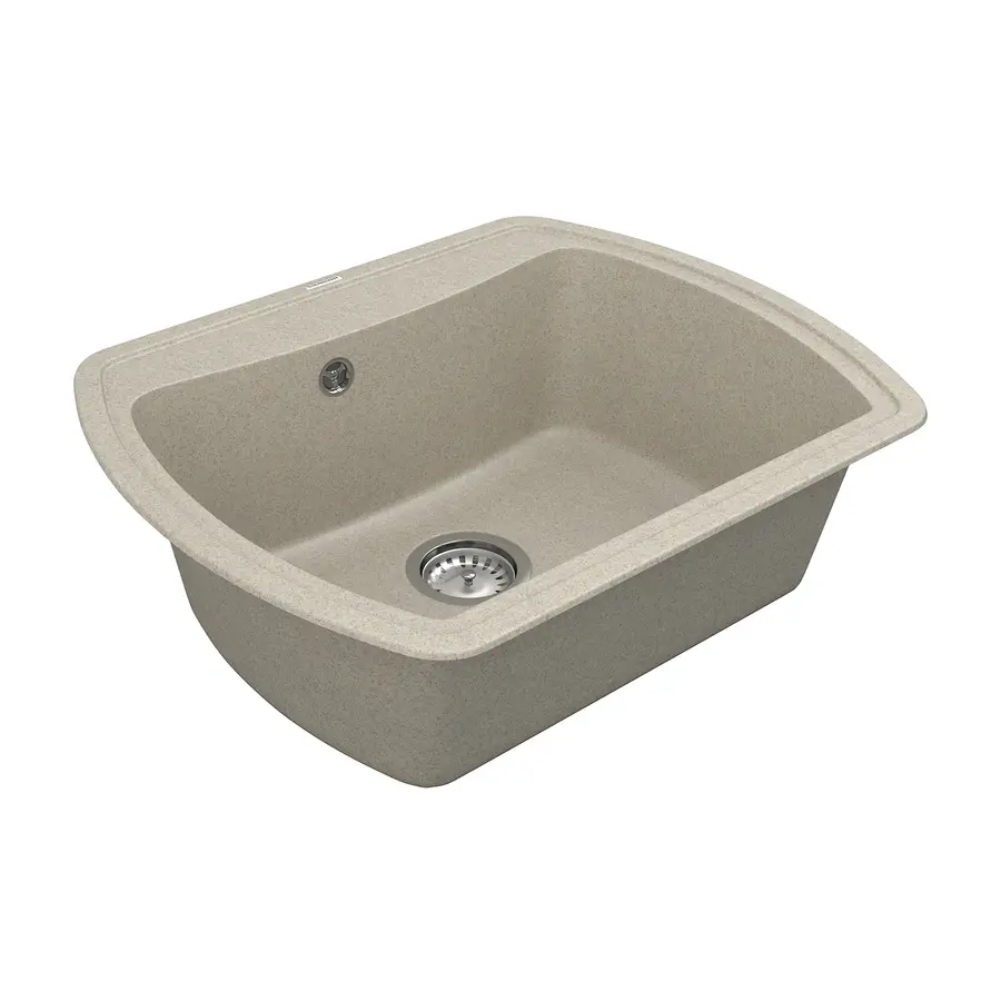 Кухонная гранитная мойка VANKOR Norton NMP 01.63 Terra + сифон