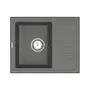 Кухонна гранітна мийка VANKOR Lira LMP 02.55 Gray + сифон